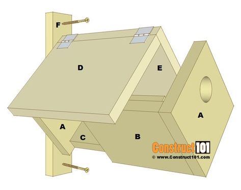 Bluebird House Plans, Bird House Plans Free, Homemade Bird Houses, Bird Houses Ideas Diy, Bluebird House, Bird House Feeder, Bird House Plans, Wooden Bird Houses, Unique Bird Houses