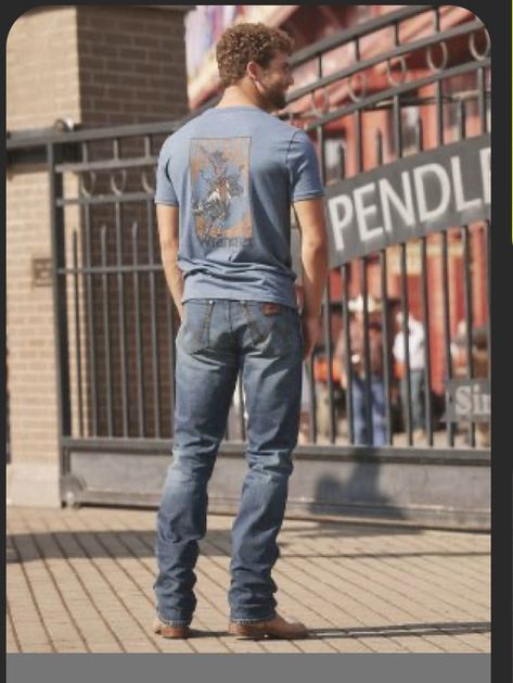 Wrangler Mens Outfit, Mens Country Fashion, Country Style Outfits Mens, Mens Country Outfits, Modern Cowboy Style Men, Cowboy Fit, Country Mens Fashion, Mens Western Style, Husband Clothes