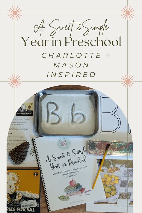 A Sweet and Simple Year in Preschool is a full-year, Charlotte Mason-inspired curriculum designed to make life easier for homeschooling parents! Each week will focus on one letter of the alphabet with corresponding picture books and gentle phonics activities. You'll also find 🌿Bible 🌿Outside time 🌿Poetry 🌿Crafts 🌿Art study 🌿Classical music 🌿Activities 🌿and more! Get your free three week sample! #charlottemason #preschool #preschoolhomeschool Homeschool Preschool Letter Of The Week, Abc Curriculum For Preschool, Home School Prek Curriculum, Homeschool Activities For Kindergarten, Homeschool Letter Activities, Faith Based Preschool Curriculum, Homeschool Preschool Organization, Tk Homeschool Activities, Preschool Homeschool Units