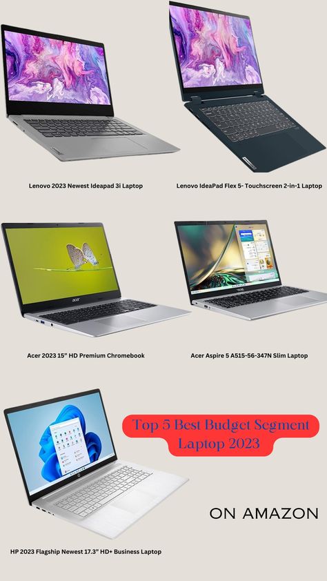 Welcome to my Channel, Today i will show you top 5 budget segment laptop. Laptops are essential devices for work, study, entertainment, and more. But with so many models and brands to choose from, how do you find the best laptop for your needs? To help you out, we have compiled a list of the top five laptops of 2023 so far, according to various experts and reviews. These laptops offer the best combination of performance, design, battery life, features, and value for money Cheap Laptops, Best Android Phone, Laptop Brands, Latest Laptop, Microsoft Surface Laptop, Laptops For Sale, Laptop Cheap, Laptop Lifestyle, Constantly Evolving