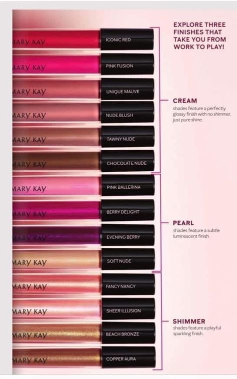 Difference in glosses and colors Mary Kay Lipstick Colors, Mary Kay Gift Certificates, Mary Kay Facebook Party, Mary Kay Lip Gloss, Mary Kay Sale, Kosmetyki Mary Kay, Mary Kay Lipstick, Fall Lip Color, Mary Kay Facebook