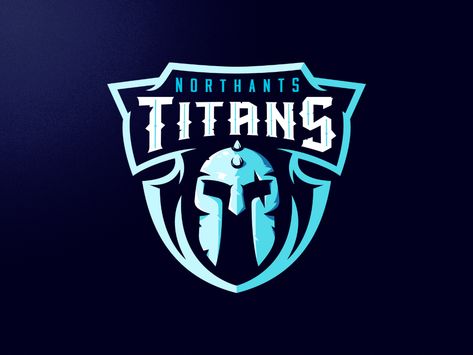 Northants Titans by midnight7design on Dribbble Angry Faces, Titans Logo, Football Logo Design, Sports Branding, Motorbike Art, Sports Badge, Sport Branding, Crafty Fox, Esports Logo