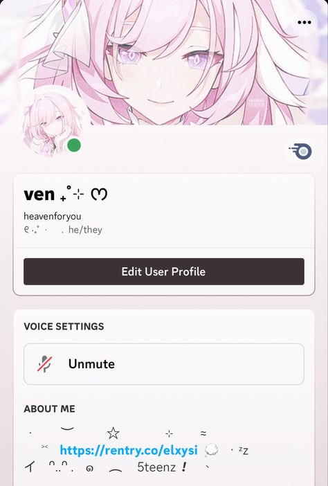 Pink Discord Pfp Nitro, Discord Inspo Profile, Discord Ideas Profile, Aesthetic Discord Profile, Discord Profile Ideas, Elysia Honkai Impact, Discord Bio, Elysia Honkai, Discord Ideas