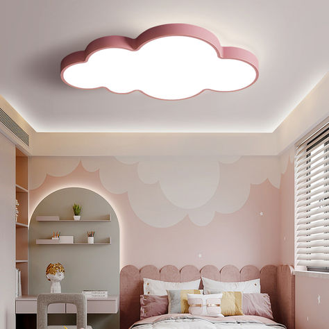 Cloud Bedroom, Cloud Ceiling, Bedroom Chandelier, Lights Kitchen, Rainbow Metal, Children Bedroom, Recessed Ceiling Lights, Cloud Shapes, Luminous Colours