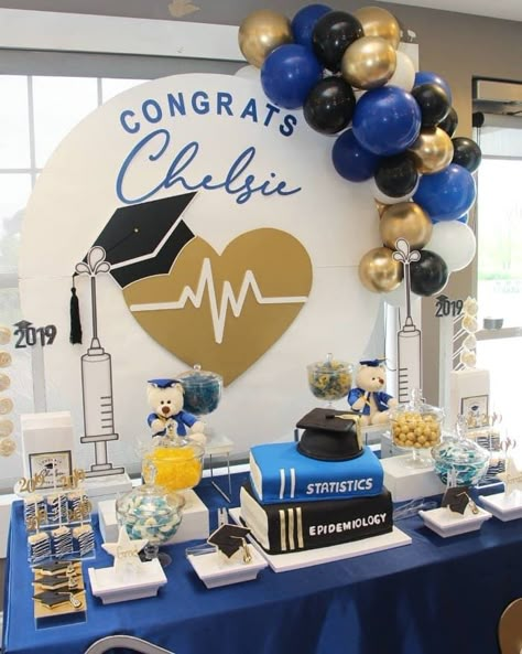 creative nurse graduation party ideas you'll want to steal Nursing Graduation Party Ideas, Medical School Graduation Party Ideas, Doctor Graduation Party, Nurse Grad Parties, Nurse Graduation Party Decorations, Nursing Party, Medical Party, Doctor Party, Nursing School Graduation Party