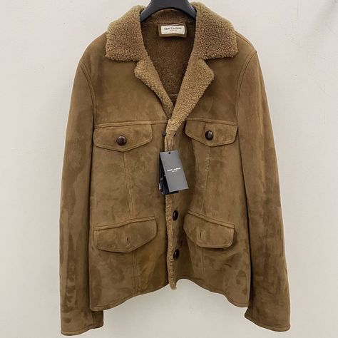 Saint Laurent Paris Saint Laurent Shearling Suede Jacket in Large | Grailed Men's Outerwear, Saint Laurent Paris, Paris Saint, Suede Jacket, Mens Outerwear, Military Jacket, Saint Laurent, Paris