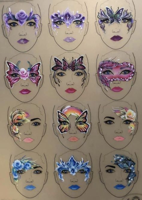 Face Painting Themes, Face Painting Unicorn, Unicorn Makeup Halloween, Adult Face Painting, Cute Eye Makeup, Face Painting Easy, Display Boards, Kids Face Paint, Unicorn Makeup