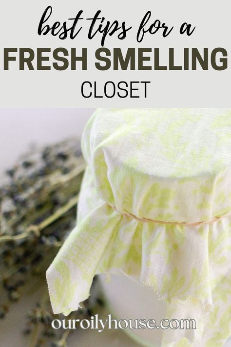 Musty Smell In House, Closet And Dresser, Natural House Cleaners, Homemade Closet, Closet Freshener, Mold Smell, Small Closet Organization Bedroom, Wrinkle Release Spray, Make A Closet