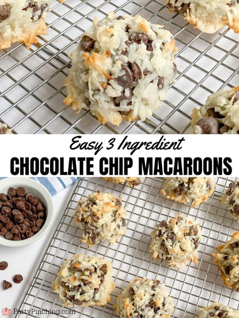 Chocolate Coconut Cookies 4 Ingredients, Maccarone Recipes Coconut, 2 Ingredient Macaroons, Macaroon Cookies Recipe Easy, 3 Ingredient Macaroons, Coconut Chip Cookies, Almond Joy Macaroons, 4 Ingredient Chocolate Coconut Cookies, 3 Ingredient Coconut Balls