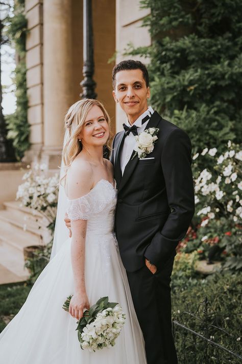 Bride in ballgown wedding dress posing with groom in black tie for classic wedding Wedding Photos Traditional, Traditional Wedding Poses, Classic Black Tie Wedding, Groom And Groomsmen Outfits, Traditional Wedding Photos, Wedding Jobs, Hedsor House, Egyptian Wedding, Wedding Timeless