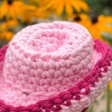 Crochet Cowboy Hat, Crochet Cowboy Hats, Cowboy Crochet, Tiny Crochet, Mini Hats, Hat Patterns Free, Crochet Hats Free Pattern, What To Make, Crochet Hat Pattern