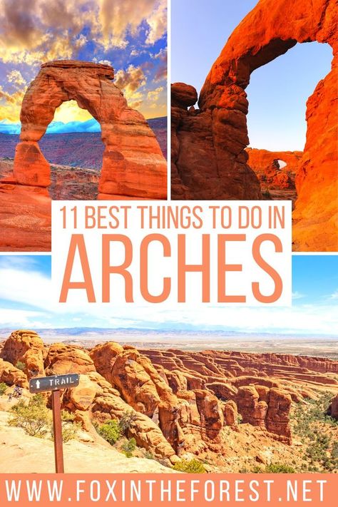 11 Best Things to do in Arches National Park + Secret Local Tips Arches National Park Photography, National Park Bucket List, Arches National Park Hikes, National Park Hikes, Utah Arches, National Park Photography, National Parks America, National Park Travel, Utah Road Trip