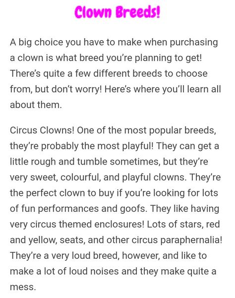 Pg.22 Clown Breeds Different Types Of Clowns, Clown Husbandry, Types Of Clowns, Clown Ideas, Clown Dolls, Clown Stuff, Cute Clown, Circus Clown, Clowning Around