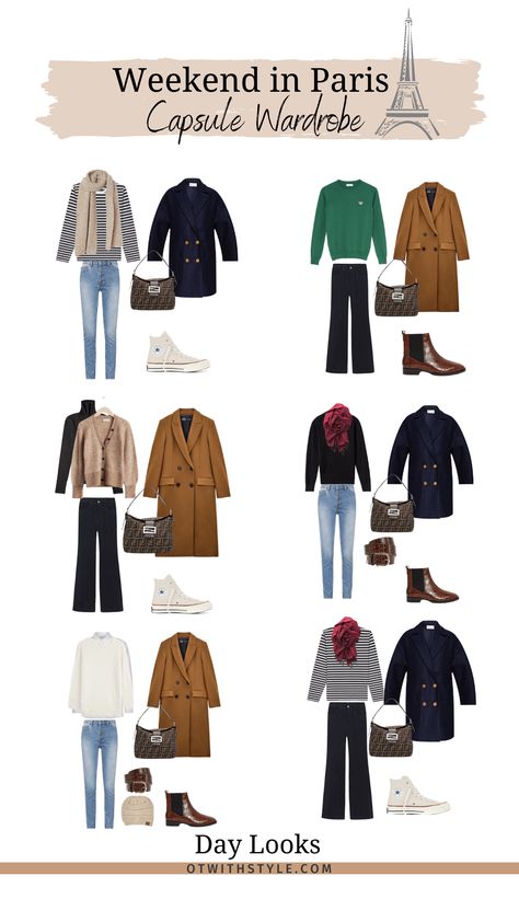 evenings. Travel Autumn Outfit, Travel Capsule Wardrobe Fall Paris, Autumn Outfits In Paris, Europe Fashion Fall Travel Wardrobe, Autumn Outfits In Europe Women, Autumn Outfit Paris, French Style Fashion Fall, Paris Trip Outfits Fall, Paris Fall Outfits Parisian Style