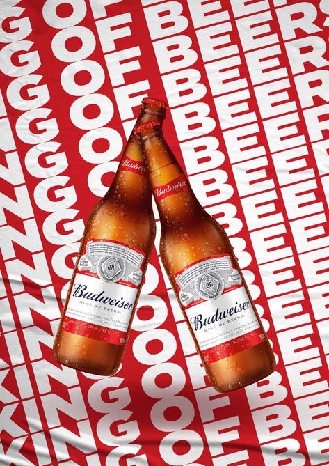 Budweiser Wallpaper, Budweiser Poster, Sport Bar Design, Food Business Ideas, Beer Shop, Murphy Bed Diy, Creative Advertising Design, Budweiser Beer, Creative Photoshop