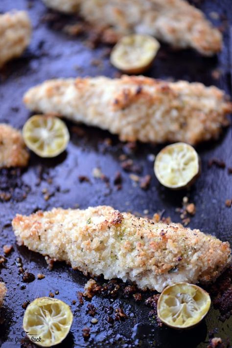 Baked Key Lime Chicken Tenders | thegunnysack.com Bloomin Baked Potato Recipe, Key Lime Chicken, Key Lime Recipes, Gunny Sack, Energy Bites Recipes, Apple Sauce Recipes, Favorite Recipes Chicken, Lime Recipes, Chicken Tender Recipes