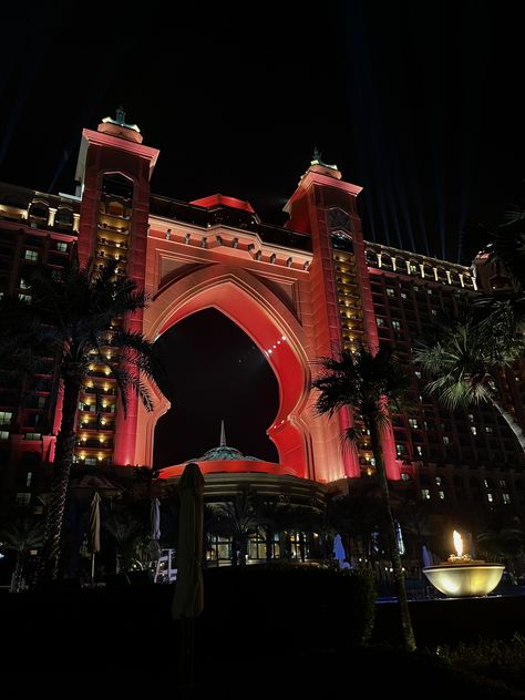 Atlantis the palm Dubai hotel night Palm Atlantis Dubai, Dubai Atlantis Palm, Atlantis The Palm, Atlantis The Palm Dubai, Atlantis Hotel Dubai, Farm Light, Billionaire Lifestyle Luxury Living, Dubai Aesthetic, Photography Club