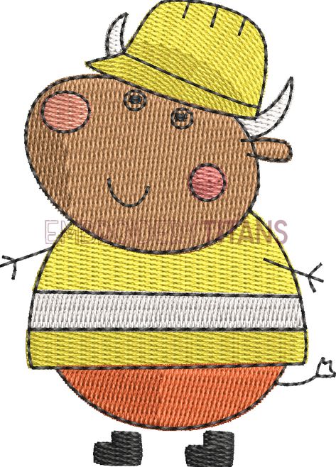 Pig Embroidery, Embroidery Design Download, Free Machine Embroidery Designs, Free Machine Embroidery, Free Embroidery Designs, Free Embroidery, Peppa Pig, Machine Embroidery Design, Machine Embroidery Designs