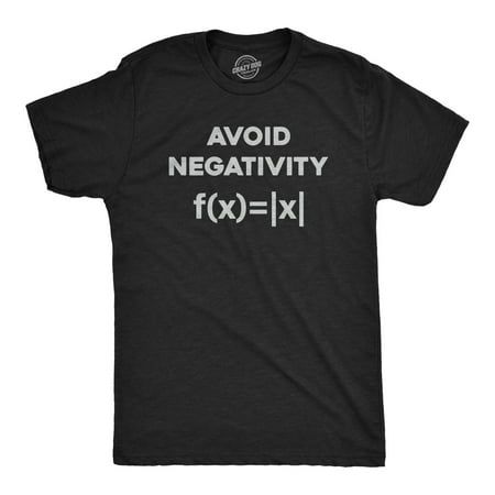 Be positive no matter what! Mens Avoid Negativity T Shirt Funny Nerdy Math Formula Function Joke Tee For Guys (Heather Black - NEGATIVITY) - 5XL math x positive function . This is a 5XL Heather Black - NEGATIVITY mens t-shirts sold by Crazy Dog T-Shirts Color: Multicolor.  Gender: male.  Age Group: adult.  Pattern: graphic. Funny Adult Shirts, Math Shirts, Sarcastic Shirts Funny, Math Jokes, Gamer Shirt, Friends Group, Funny Shirts For Men, Funny Dad Shirts, Be Positive