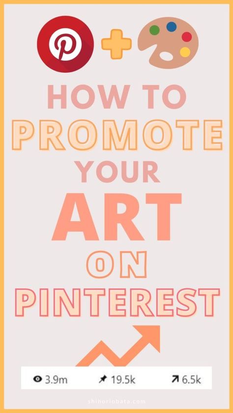 How To Sell Art On Pinterest, Shihori Obata, Artist Resources, Writing Sites, Creative Arts Therapy, Art Studio Organization, Art Biz, Build Brand, Make Money From Pinterest