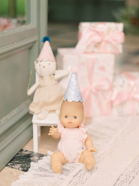 Baby Tea Party Birthday, Be A Doll And Bring One Two, Babydoll Brunch Birthday, First Birthday Partea, Dolly And Me Birthday Party, Baby Doll Tea Party Birthday, Every Day Is A Gift Birthday Party, Baby Doll Brunch Birthday, Doll Tea Party Birthday