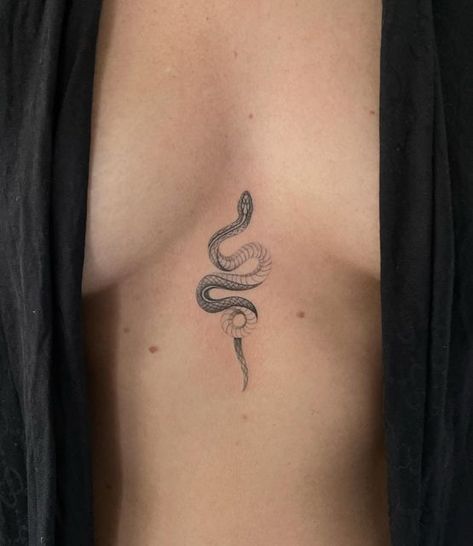 Snake Tattoo Between Chest, Snake Infinity Tattoo, Snake Chest Tattoo Female, Tattoo Inbetween Breast, Snake Chest Tattoo, Chest Tattoo Female, Tattoo Female, Small Snakes, Under My Skin