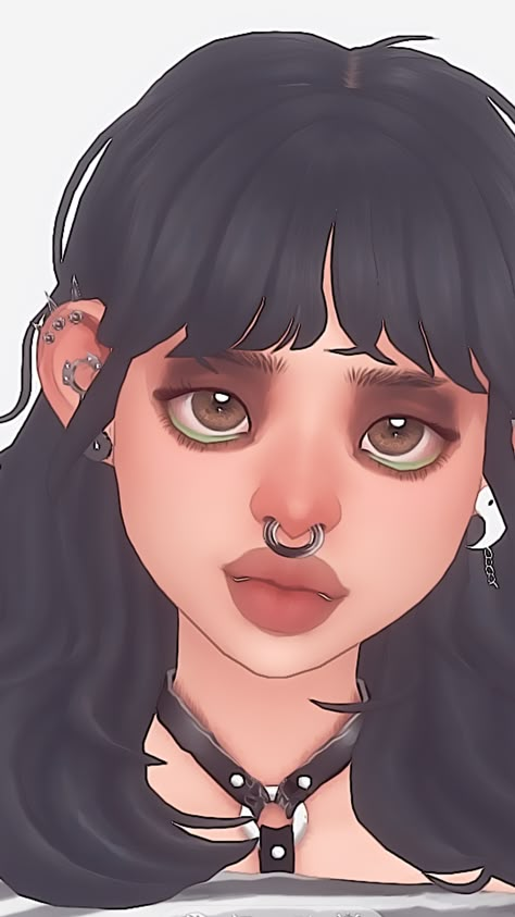 Sims 4 Septum Piercing Cc, Sims Face, Sims Finds, Stretched Septum, Sims 4 Piercings, Jack Finn, Grunge Accessories, Sims 4 Body Mods, Sims 4 Expansions