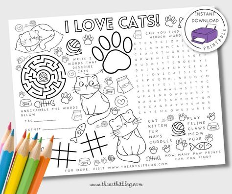 Activity Placemats Printable, Printable Placemats For Kids Free, Activity Sheets For Kids Free Printables, Activity Template, Printable Placemat, Printable Activity Sheets, Activity Placemat, Coloring Placemats, Pancake Breakfast