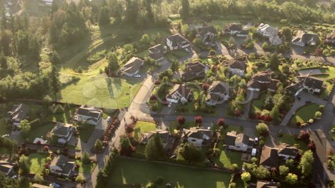 Wealthy Neighborhood on Top of Hill - Aerial Perspective Stock Footage,#Top#Hill#Wealthy#Neighborhood Wealthy Neighborhood, Aerial Perspective, Blue Tree, Stock Video, Stock Footage, The Neighbourhood, Blue, Quick Saves, Art