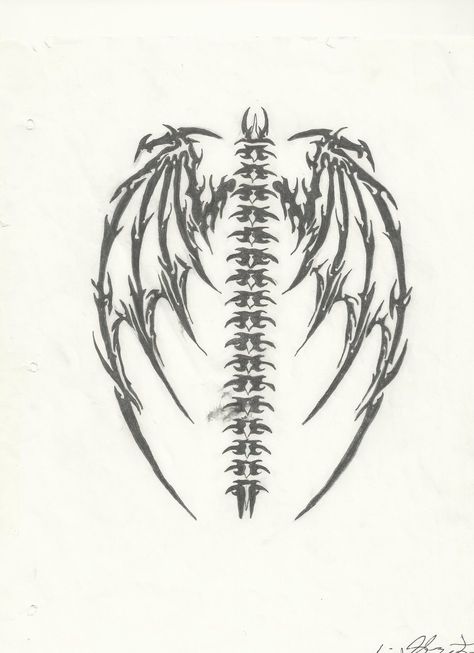 Wings Back Tattoo, Skeleton Wings, Alas Tattoo, 16 Tattoo, Grunge Tattoo, Wing Tattoo Designs, Bone Tattoos, Wings Drawing, 4 Tattoo