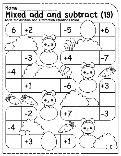 Help your child practice their math skills with these fun and engaging worksheets! Perfect for kindergarteners, these worksheets cover addition and subtraction with single-digit Math For Kindergarten Worksheets, Subtraction Worksheets For Kindergarten, Kindergarten Math Addition, Kindergarten Addition, Math Addition Worksheets, Subtraction Activities, Addition And Subtraction Worksheets, Worksheets Kindergarten, Free Preschool Worksheets