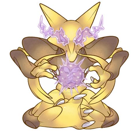 065 - Alakazam by RuizaUniverse on DeviantArt Alakazam Pokemon, Pokemon Vs Digimon, Pokemon Perler, Powerful Pokemon, Pokemon Dragon, Pokemon Sketch, Pokemon Craft, Pokemon Tattoo, Pokemon Pokedex