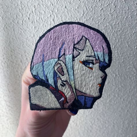 Cyberpunk Cyberpunk Embroidery, Cyberpunk Crochet, Lucy Cyberpunk, Cyberpunk Edgerunners, Cyberpunk 2077, Dark Anime, Needle And Thread, Cyberpunk, Embroidery Patterns