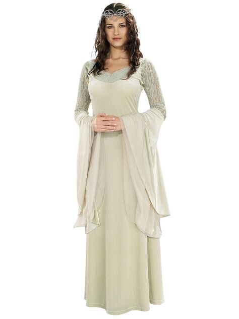 Adult The Hobbit/Lord Of The Rings Queen Arwen Deluxe Costume - costumes.com Lord Of The Rings Costume, Arwen Costume, Elf Clothes, Elf Costume, Velour Dress, Adult Halloween Costumes, Ebay Clothing, Women's Costumes, Halloween Women