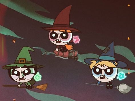 Halloween Cartoons Aesthetic, Halloween Characters Aesthetic, Powerpuff Girls Halloween Wallpaper, Cartoon Halloween Aesthetic, Cute Halloween Profile Pics, Halloween Wallpaper Cartoon, Halloween Aesthetic Cartoon, Halloween Cartoon Aesthetic, Halloween Cartoon Wallpaper