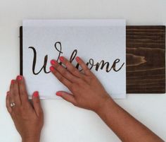 Creating a calligraphy stencil for wedding signs @mephal this looks pretty easy to do! Dyi Wedding, Diy Calligraphy, A Calligraphy, Calligraphy Signs, Typography Wedding, Cricut Wedding, Wedding Signs Diy, Signs Diy, Camp Wedding