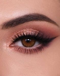 Glam Wedding Makeup, Prom Eye Makeup, Brunette Makeup, Fall Makeup Looks, Eye Makeup Pictures, Eye Makeup Steps, Beautiful Eye Makeup, Eye Makeup Designs, Eye Makeup Art