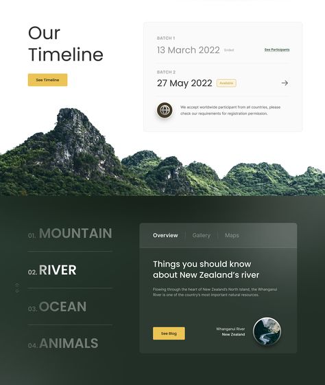 New Zealand Nature Explore Travel Landing Page designed by Fauzi Akmal for Keitoto . Connect with them on Dribbble; the global community for designers and creative professionals. Agency Website Inspiration, Travel Landing Page, New Zealand Nature, Travel Website Design, Ui Design Principles, Typo Logo Design, Landing Page Inspiration, Agency Branding, Real Estate Marketing Design