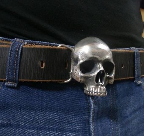 Goth Cowboy, Skull Belt Buckle, Skull Belt, Eddie Munson, Human Skull, Belt Buckle, Fitness Inspo, Percy Jackson, Belt Buckles