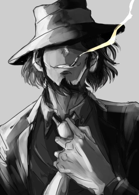 Jigen Daisuke Fanart, Jigen Daisuke, Lupin The 3rd, Lupin 3, Detective Aesthetic, Lupin The Third, Stick Figure Drawing, Lupin Iii, Neo Noir