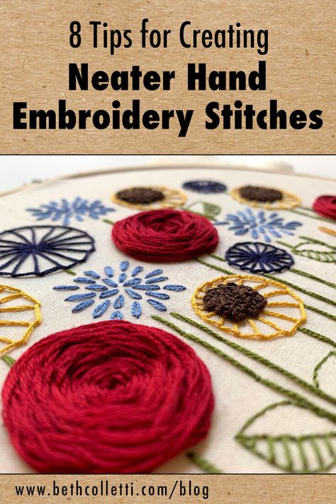 Basic Hand Embroidery Stitches, Embroidery Stitches Beginner, Embroidery Lessons, Basic Embroidery Stitches, Embroidery Stitches Tutorial, Hand Embroidery Projects, Hand Embroidery Flowers, Learn Embroidery, Needlework Embroidery