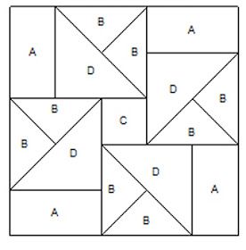 Quarter Square Triangle Quilt Patterns, Karpet Perca, Barbara Brackman Quilts, Classic Quilt Blocks, Hst Quilt, Painted Barn Quilts, Quilting Blocks, Barn Quilt Designs, Pattern Quilt