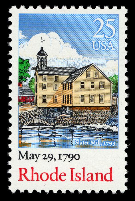 Postage Stamps Usa, Rhode Island History, Usa Stamps, Commemorative Stamps, Old Stamps, Postage Stamp Art, Interesting Buildings, Vintage Postage Stamps, Stamp Collection