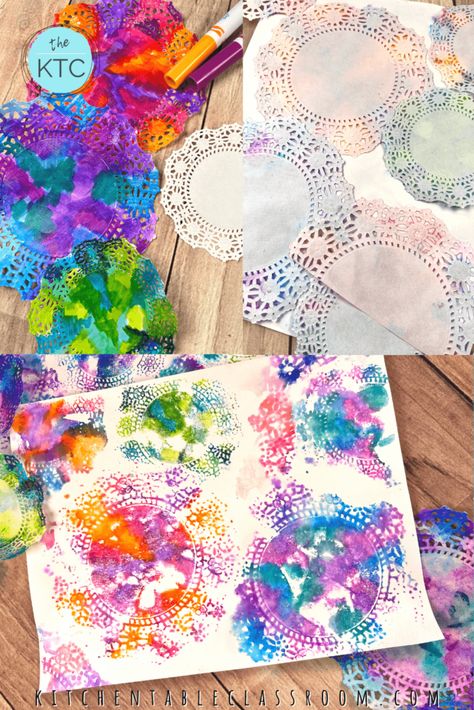 Easy Kindergarten Art, Mirror Activities, Reggio Preschool, Creative Activities For Toddlers, Paper Doily Crafts, Festival Mask, Doily Art, Preschool Art Projects, Doilies Crafts