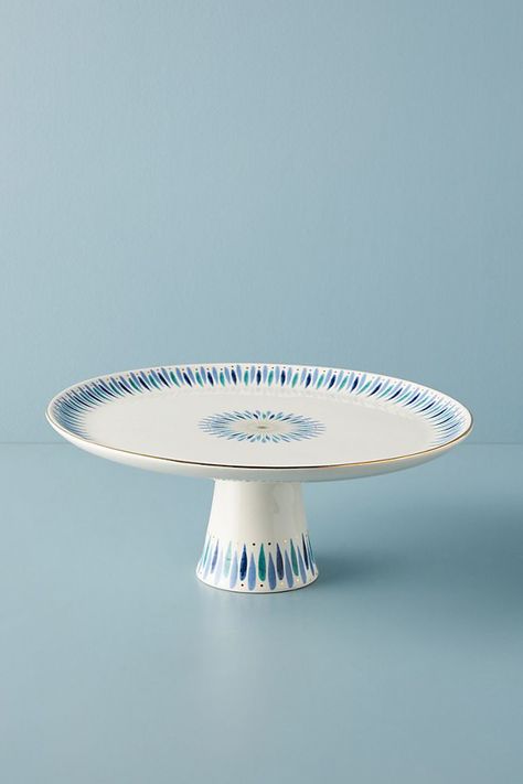 Porcelain Cake Stand, Anthropologie Holiday, Cake Stand Set, Wedding Cake Stands, Glass Cake Stand, Tea For One, Unique Wedding Cakes, Melamine Dinnerware, Cake Plate