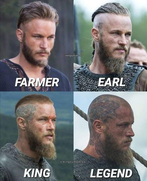 Ragnar Lothbrok Haircut, King Ragnar Lothbrok, Sif Dark Souls, Viking Haircut, Viking Pictures, Viking Aesthetic, Ragnar Lothbrok Vikings, Vikings Show, King Ragnar