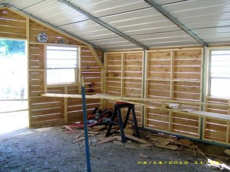 how to enclose a carport into a garage - Google Search Carport Makeover, Enclosed Carport, Portable Carport, Diy Carport, Carport Sheds, Horse Shelter, Pallet Walls, Sweet Gum, Metal Carports