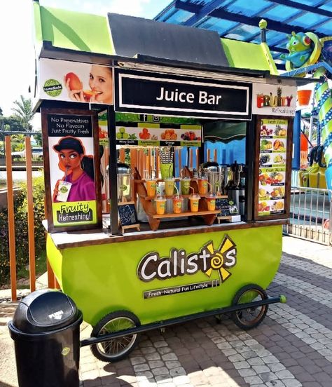 Juice Bar Kiosk Design, Juice Shop Design, Juice Cart, Fresh Juice Bar, Juice Cafe, Food Stall Design, Juice Bar Design, Juice Store, Bike Food