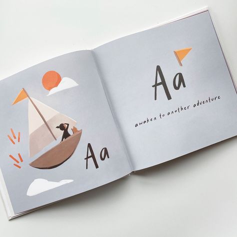 Adventure Gifts, Childrens Books Illustrations, Alphabet Book, Book Layout, Adventure Book, Toddler Books, Alphabet Illustration, Kids' Book, Childrens Illustrations