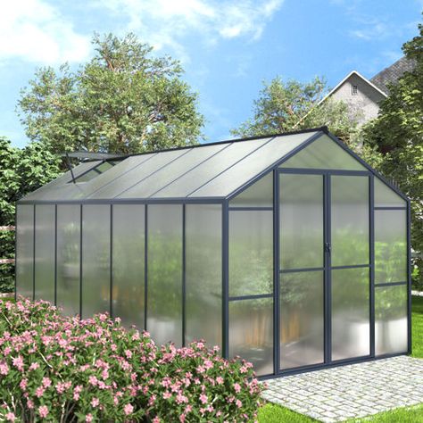 Back Hobby Aluminium Greenhouse, Hobby Greenhouse, Outdoor Greenhouse, Roof Vent, Walk In Greenhouse, Polycarbonate Greenhouse, Polycarbonate Panels, Greenhouse Kit, Roof Vents